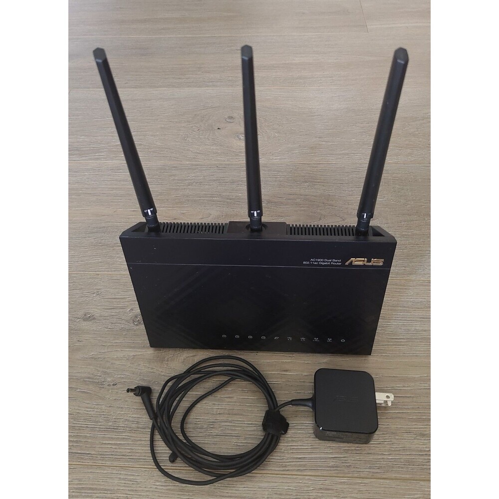 ASUS RT-AC68U AC1900 Dual-Band Gigabit WiFi Router 4-Port USB Black